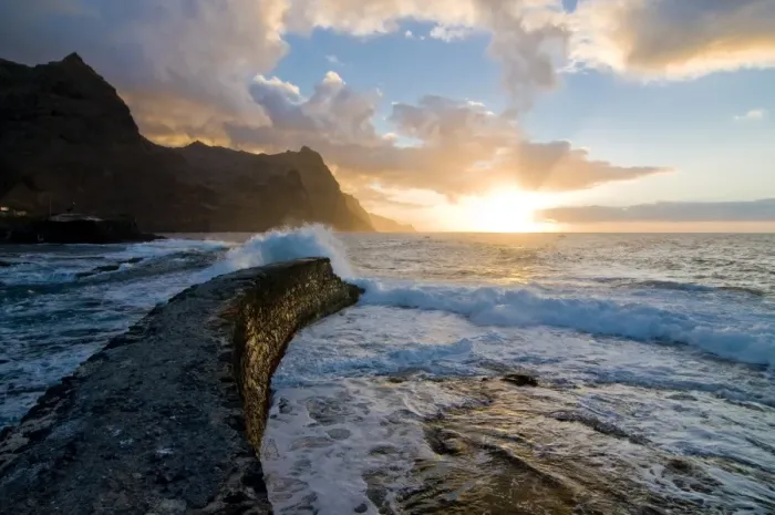 Framed Print : Sunset at coast of San Antao, Ponta do Sol, Cape Verde Islands, Atlantic, Africa Framed Print : Sunset at coast of San Antao, Ponta do Sol, Cape Verde Islands, Atlantic, Africa