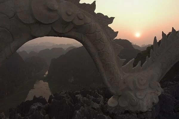 Sunset, dragons backbone