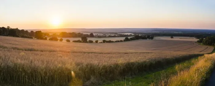 Framed Print : Sunset over fields just outside Guildford, Surrey, England, United Kingdom, Europe Framed Print : Sunset over fields just outside Guildford, Surrey, England, United Kingdom, Europe