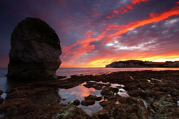 Sunset, Freshwater Bay, Isle of Wight, England, United Kingdom, Europe