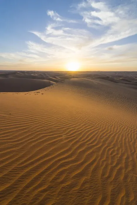 Framed Print : Sunset in the giant sand dunes of the Sahara Desert, Timimoun, western Algeria, North Framed Print : Sunset in the giant sand dunes of the Sahara Desert, Timimoun, western Algeria, North