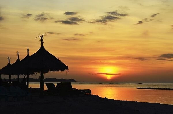 Sunset, Gili Air, Lombok, Indonesia, Southeast Asia, Asia
