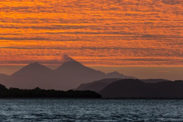 Framed Print : Sunset over Komodo National Park, Rinca Island, Flores Sea, Indonesia, Southeast Asia Framed Print : Sunset over Komodo National Park, Rinca Island, Flores Sea, Indonesia, Southeast Asia