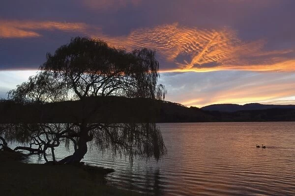 Sunset on Lake Tutira