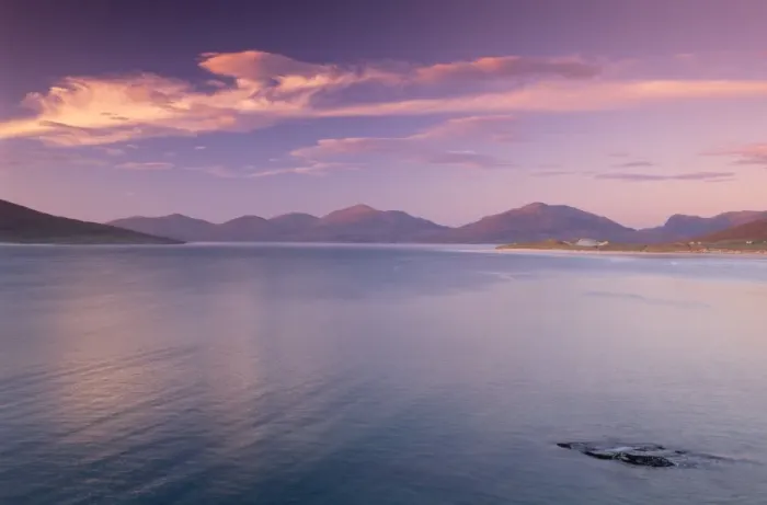 Framed Print : Sunset over Luskentyre Bay Framed Print : Sunset over Luskentyre Bay