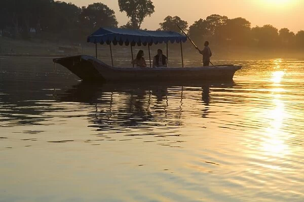Sunset of the Narmada River