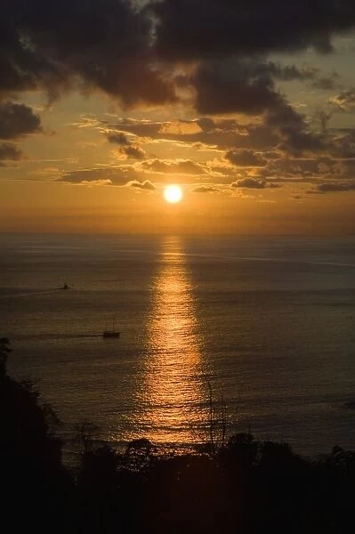 Sunset over Pacific near Manuel Antonio, Costa Rica