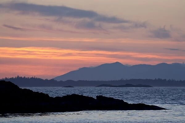 Sunset, Pacific Rim National Park Reserve, British Columbia, Canada, North America