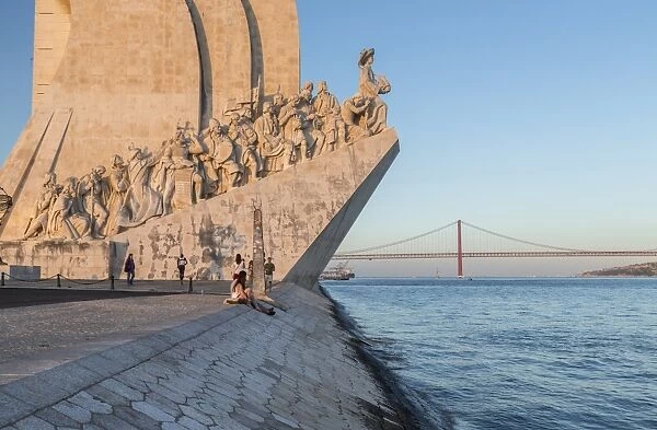 Sunset on the Padrao dos Descobrimentos (Monument to the Discoveries) by the Tagus River