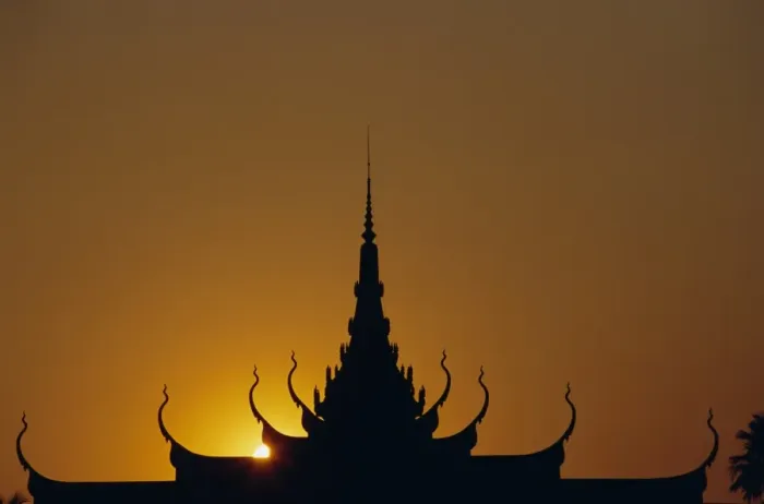 Framed Print : Sunset, roof of the National Museum, Phnom Penh, Cambodia, Indochina, Asia Framed Print : Sunset, roof of the National Museum, Phnom Penh, Cambodia, Indochina, Asia