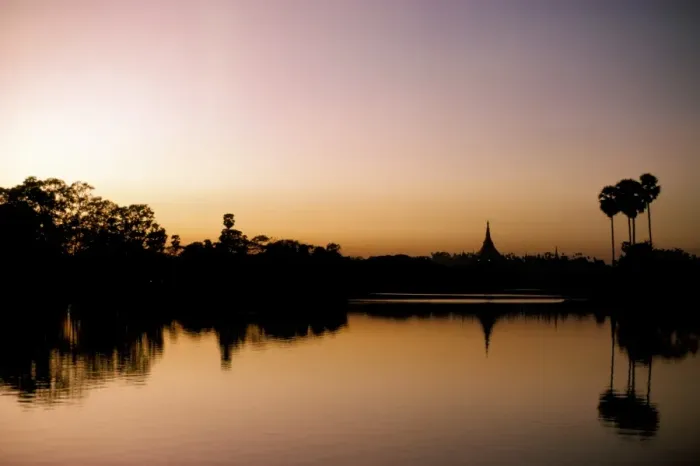 Framed Print : Sunset on Royal Lake, Yangon (Rangoon), Myanmar (Burma), Asia Framed Print : Sunset on Royal Lake, Yangon (Rangoon), Myanmar (Burma), Asia