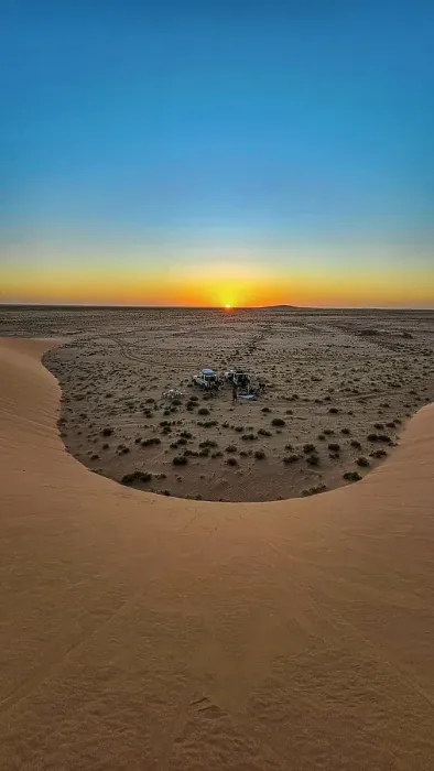 Framed Print : Sunset in a Sand dune in the Tibesti Mountains, Chad Framed Print : Sunset in a Sand dune in the Tibesti Mountains, Chad