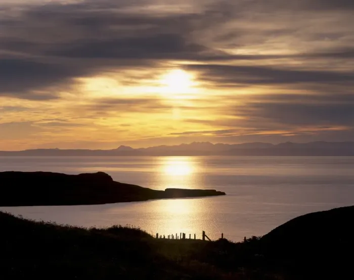Framed Print : Sunset over Sleat peninsula and Loch Eishort Framed Print : Sunset over Sleat peninsula and Loch Eishort