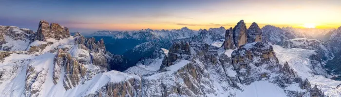 Framed Print : Sunset on the snow capped Tre Cime Di Lavaredo, Monte Paterno and Croda Dei Toni Framed Print : Sunset on the snow capped Tre Cime Di Lavaredo, Monte Paterno and Croda Dei Toni