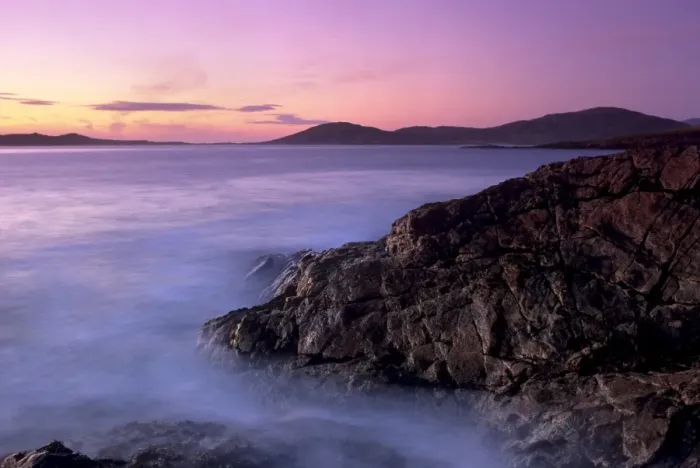 Framed Print : Sunset over Sound of Taransay Framed Print : Sunset over Sound of Taransay