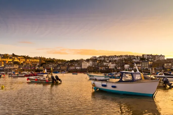 Framed Print : Sunset, St. Ives, Cornwall, England, United Kingdom, Europe Framed Print : Sunset, St. Ives, Cornwall, England, United Kingdom, Europe