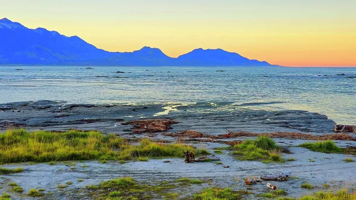 Framed Print : Sunset, Tasman Bay near Nelson, South Island, New Zealand Framed Print : Sunset, Tasman Bay near Nelson, South Island, New Zealand