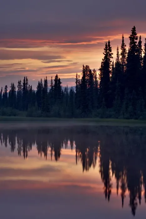 Framed Print : Sunset at an unnamed lake near Salmo Lake, Alaska Highway, Yukon Territory Framed Print : Sunset at an unnamed lake near Salmo Lake, Alaska Highway, Yukon Territory