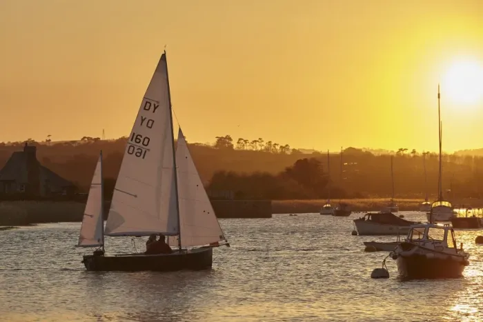 Framed Print : A sunset view of sailing on the River Exe at Topsham, near Exeter, Devon, England Framed Print : A sunset view of sailing on the River Exe at Topsham, near Exeter, Devon, England