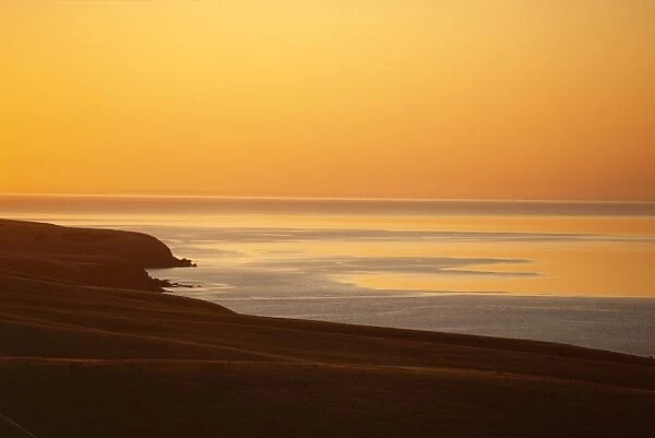 Sunset over Yankalilla Bay off the north coast of Fleurieu Peninsula, South Australia