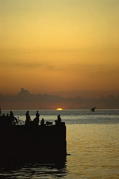 Sunset, Zanzibar, Tanzania, East Africa, Africa