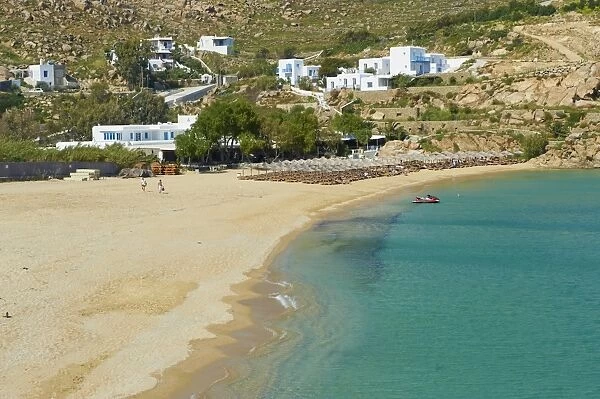 Super Paradise beach, Chora, Mykonos Town, Mykonos Island, Cyclades, Greek Islands