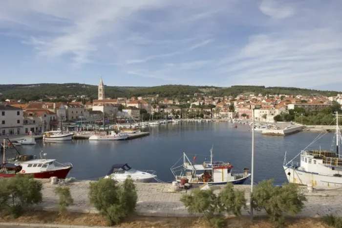 Framed Print : Supetar, the main town on the island of Brac, Croatia, Europe Framed Print : Supetar, the main town on the island of Brac, Croatia, Europe