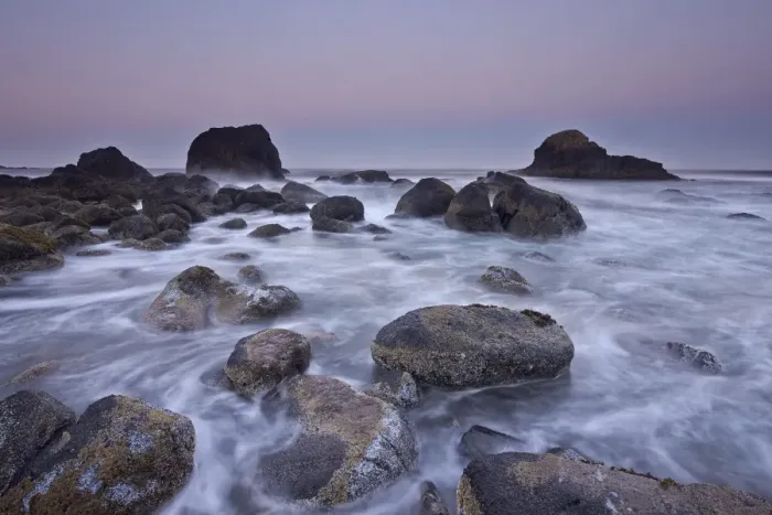 Framed Print : Surf, rocks, and sea stacks at dawn, Ecola State Park, Oregon, United States of America, North America Framed Print : Surf, rocks, and sea stacks at dawn, Ecola State Park, Oregon, United States of America, North America
