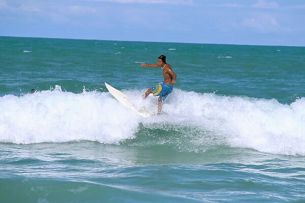 Surfer, Praia do Amor, Pipa, Natal, Rio Grande do Norte state, Brazil, South America