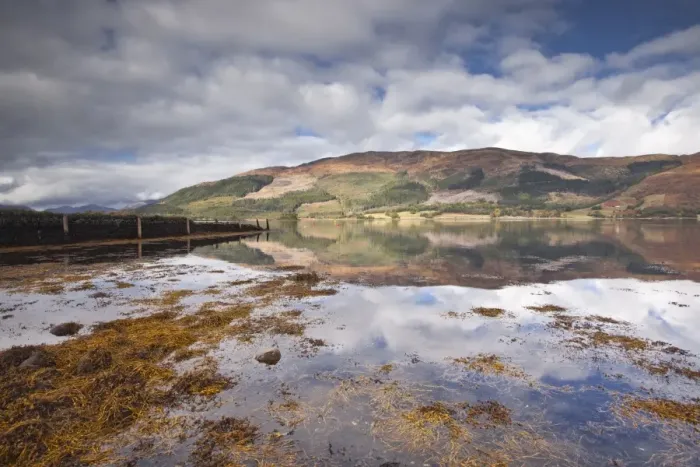 Framed Print : The surrounding countryside and hills are reflected in Loch Leven, Argyll and Bute, Scotland, United Kingdom, Europe Framed Print : The surrounding countryside and hills are reflected in Loch Leven, Argyll and Bute, Scotland, United Kingdom, Europe