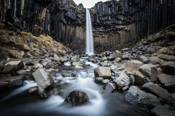 Framed Print : Svartifoss (Black Falls) near Skaftafell glacier, Iceland, Polar Regions Framed Print : Svartifoss (Black Falls) near Skaftafell glacier, Iceland, Polar Regions