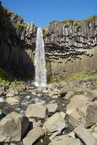 Svartifoss waterfall, Skaftafell, Iceland, Polar Regions