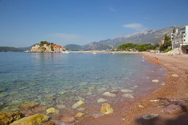 Sveti Stefan, Budva Bay, The Budva Riviera, Montenegro, Europe