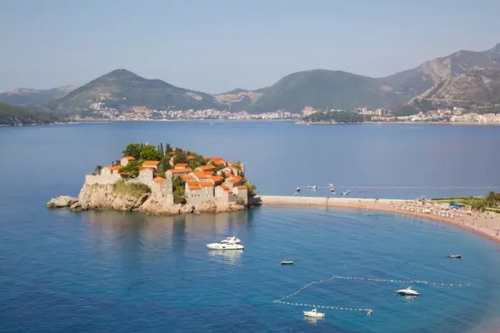 Framed Print : Sveti Stefan, Budva Bay, Budva Riviera, Montenegro, Europe Framed Print : Sveti Stefan, Budva Bay, Budva Riviera, Montenegro, Europe