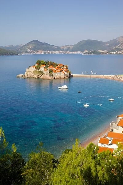 Sveti Stefan, Budva Bay, Budva Riviera, Montenegro, Europe