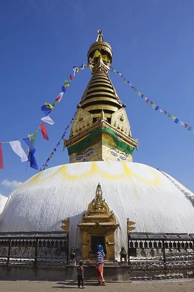 Swayambhunath Stupa, UNESCO World Heritage Site, Kathmandu, Nepal, Asia