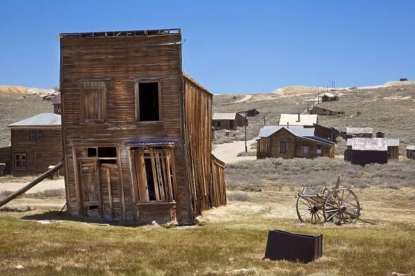 The Swazey Hotel was also a clothing store and casino on Main Street, in the California gold mining ghost town of Bodie, Bodie State Historic Park, Bridgeport, California, United States of America