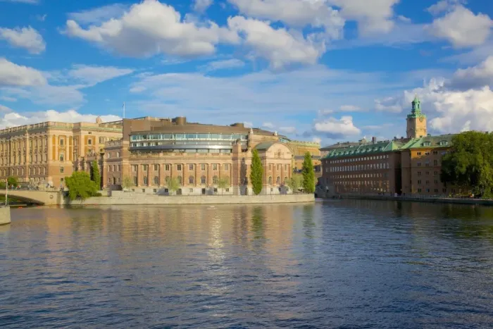 Framed Print : Swedish Parliament, Gamla Stan, Stockholm, Sweden, Scandinavia, Europe