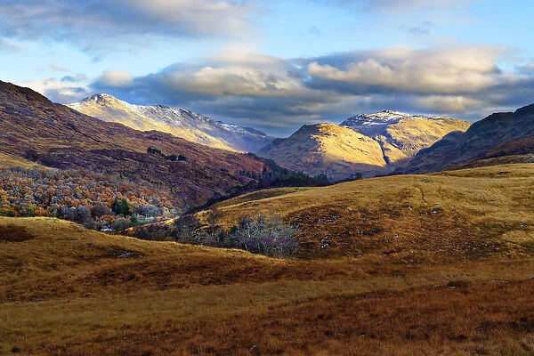 A sweeping winter view of the majestic hills and mountains of Moidart in the Ardnamurchan Peninsula