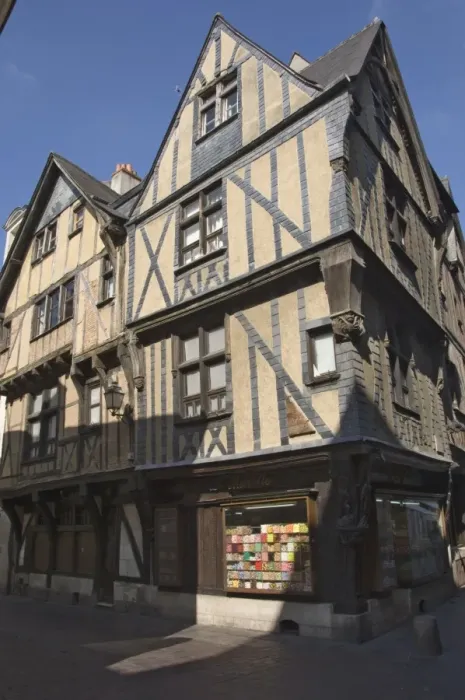 Framed Print : A sweet shop in the Medieval old centre, Tours, Indre-et-Loire, Loire valley