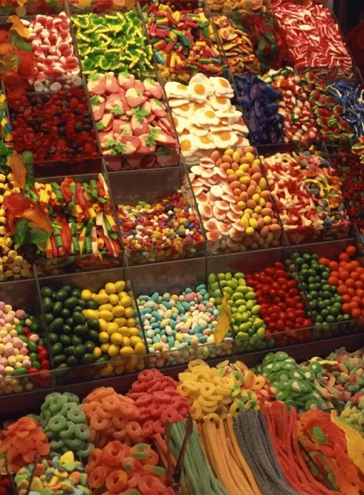 Framed Print : Sweets, La Boqueria market, Las Ramblas, Barcelona, Catalonia, Spain, Europe Framed Print : Sweets, La Boqueria market, Las Ramblas, Barcelona, Catalonia, Spain, Europe