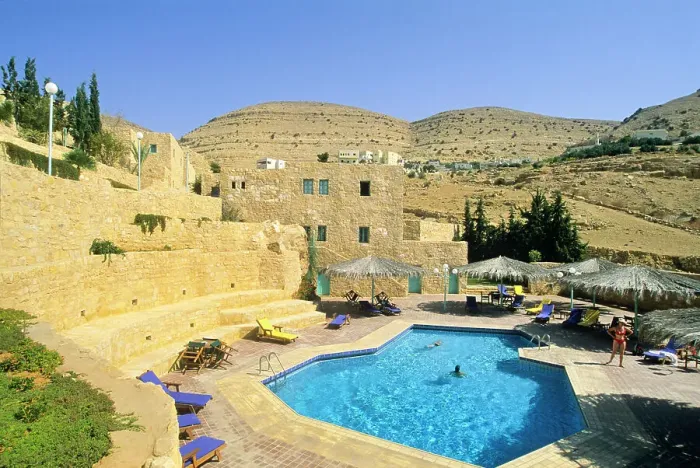 Framed Print : Swimming pool of the Taybet Zaman Tourism Resort, around Petra, Jordan, Middle East Framed Print : Swimming pool of the Taybet Zaman Tourism Resort, around Petra, Jordan, Middle East
