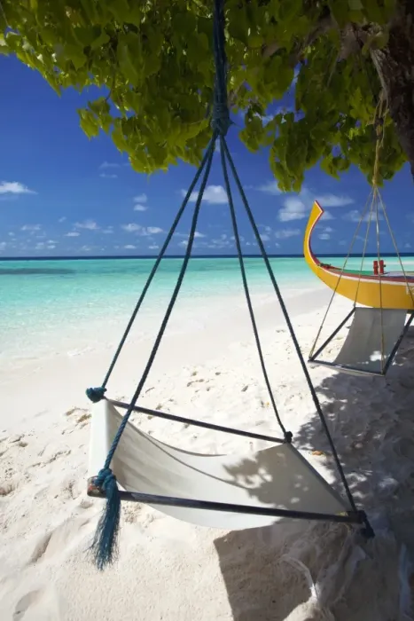 Framed Print : Swing and traditional boat on tropical beach, Maldives, Indian Ocean, Asia Framed Print : Swing and traditional boat on tropical beach, Maldives, Indian Ocean, Asia