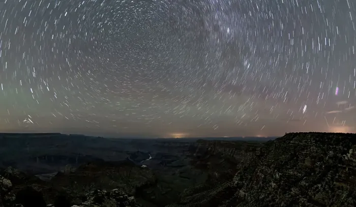 Framed Print : The swirl of stars in the night sky over Grand Canyon South Rim viewed from Navajo Point with the historic Watchtower in the distance on the right, Grand Canyon National Park, UNESCO World Heritage Site, Arizona, United States of America Framed Print : The swirl of stars in the night sky over Grand Canyon South Rim viewed from Navajo Point with the historic Watchtower in the distance on the right, Grand Canyon National Park, UNESCO World Heritage Site, Arizona, United States of America