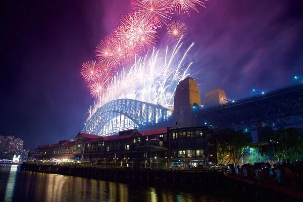 Sydney Harbour Bridge & New Years Eve Fireworks, Sydney, New South Wales, Australia