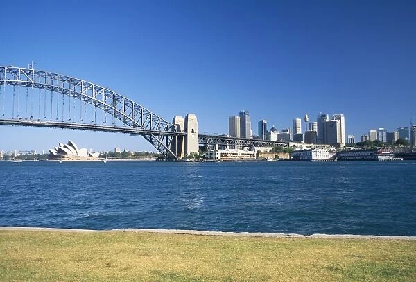 Sydney Harbour Bridge and Opera House, Sydney, New South Wales, Australia, Pacific