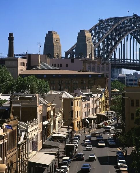Sydney Harbour Bridge and the Rocks, Sydney, New South Wales, Australia, Pacific