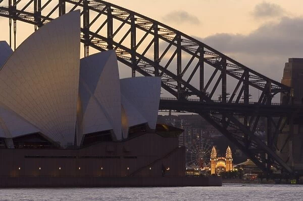 Sydney Opera House and Sydney Harbour Bridge, Sydney, New South Wales, Australia, Pacific