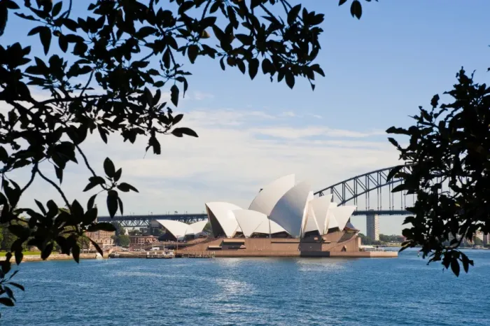 Framed Print : Sydney Opera House, UNESCO World Heritage Site, and bridge from the Sydney Botanic Gardens, Sydney, New South Wales, Australia, Pacific Framed Print : Sydney Opera House, UNESCO World Heritage Site, and bridge from the Sydney Botanic Gardens, Sydney, New South Wales, Australia, Pacific