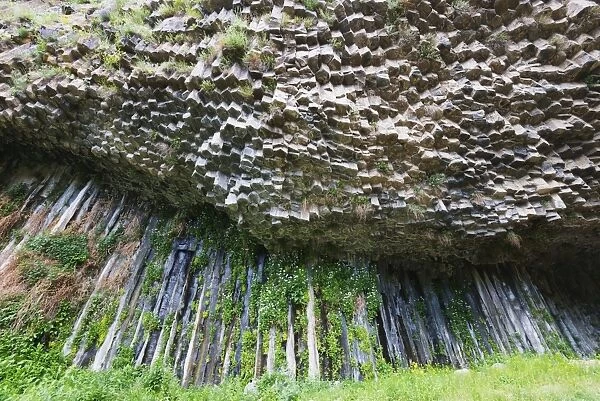 Symphony of Stones basalt columns, UNESCO World Heritage Site, Garni, Kotayk Province